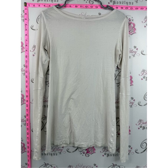 lululemon athletica Tops - lululemon athletica Long Sleeve Crewneck Top in Light Cream white
